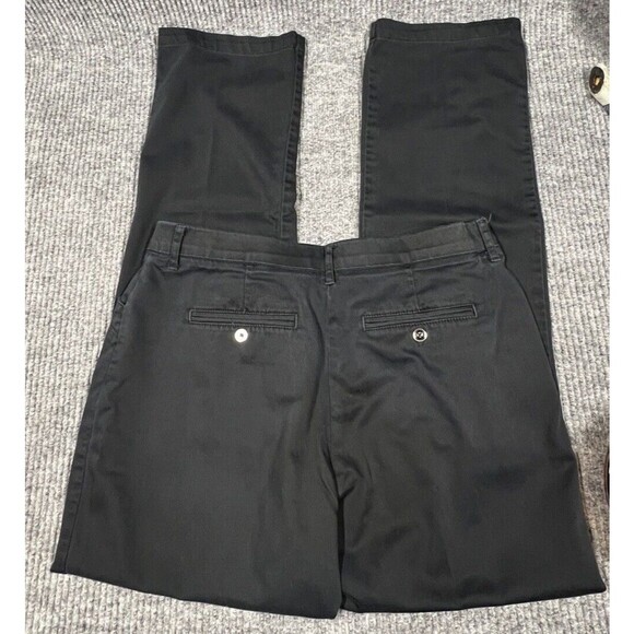Lee Total Freedom Pant Men 12L‎ (34x32) Black Chino Casual Straight Leg Work - Picture 5 of 15